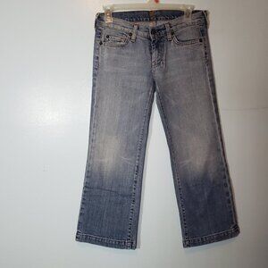 7 For All Mankind Womens Jeans Crop Dart Jean Pant Denim Size 25 28x24